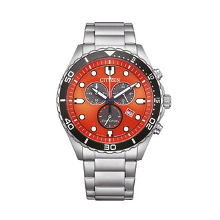 Front view of Citizen Chrono Sporty AT2560-84X Watch on white background