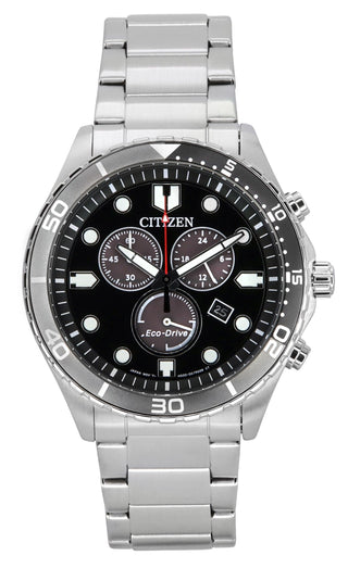 Front view of Citizen AT2568-82E Mens Watch on white background