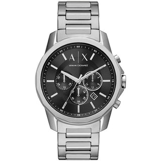 Front view of Armani Exchange Banks Chronograph AX1720 Mens Watch on white background