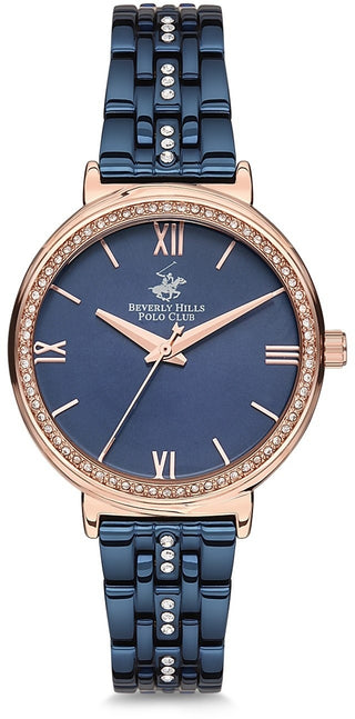 Front view of Beverly Hills Polo Club BH2174-05 Watch on white background