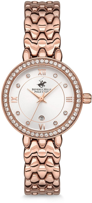 Front view of Beverly Hills Polo Club BH9644-05 Watch on white background