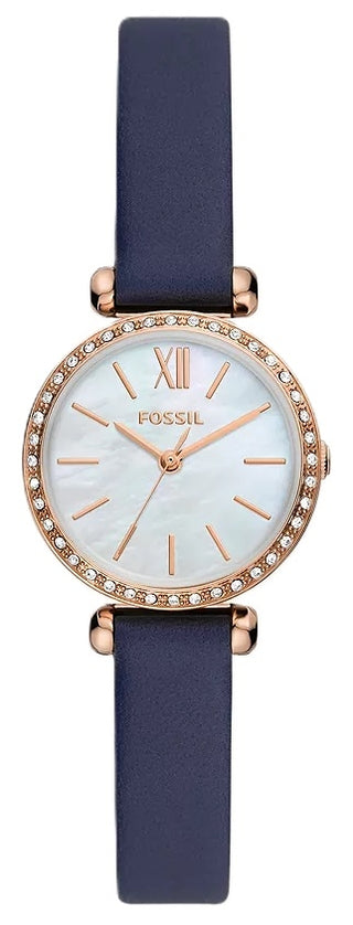 Front view of Fossil Tillie Mini BQ3899 Womens Watch on white background