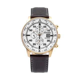 Front view of Citizen Chronograph CA0693-12A Mens Watch on white background