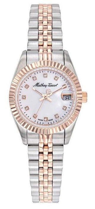 Front view of Mathey-Tissot D710RA.-.MT Womens Watch on white background