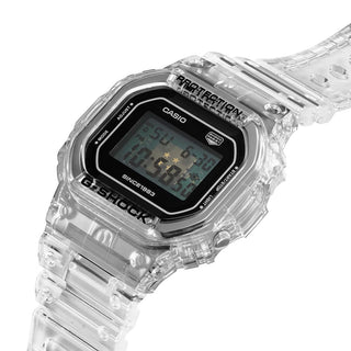 Angle shot of Casio The Origin Recrystallized Serie 40Th Anniversary DW-5040RX-7ER Mens Watch on white background