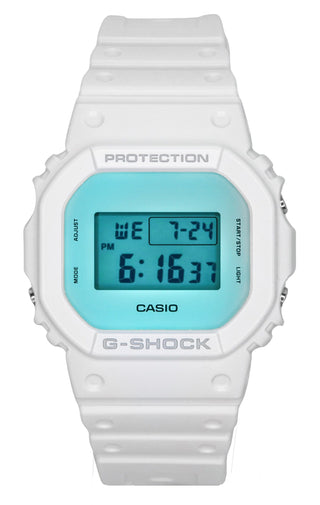 Front view of Casio DW-5600TL-7 Mens Watch on white background