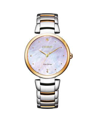 Front view of Citizen EM0854-89Y Womens Watch on white background