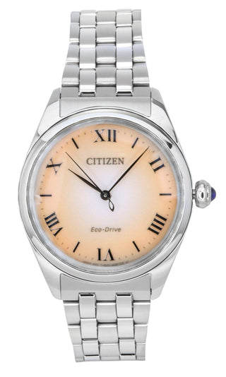 Front view of Citizen EM1140-80X Womens Watch on white background