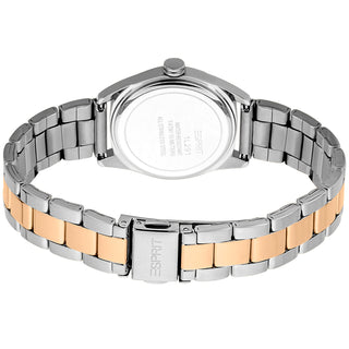 Angle shot of Esprit Charlie ES1L291M0155 Grey Dial Rose Gold Stainless Steel Womens Watch on white background