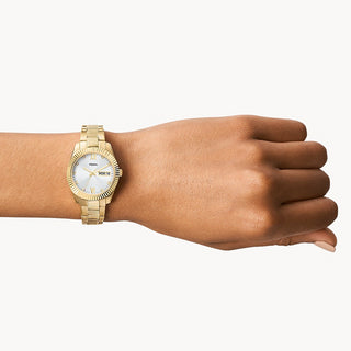 Angle shot of Fossil Scarlette ES5199 Womens Watch on white background