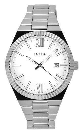 Front view of Fossil Scarlette ES5300 Womens Watch on white background