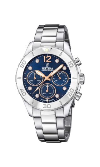 Front view of Festina F20603_3 Watch on white background