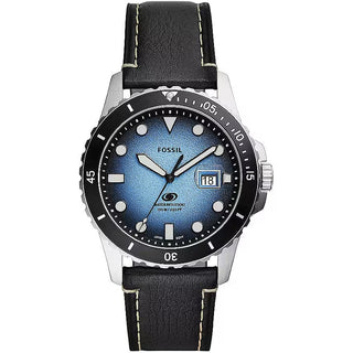 Front view of Fossil Blue FS5960 Mens Watch on white background