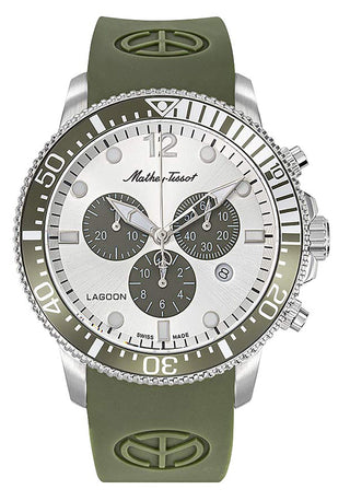 Front view of Mathey-Tissot H123CHLGV.-.MT Mens Watch on white background