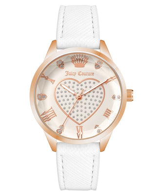 Front view of Juicy Couture JC_1300RGWT Womens Watch on white background