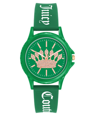 Front view of Juicy Couture JC_1324GNGN Womens Watch on white background