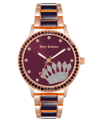 Front view of Juicy Couture JC_1334RGPR Womens Watch on white background