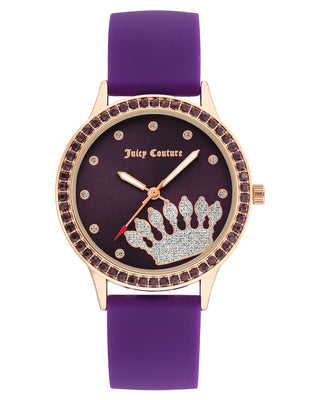 Front view of Juicy Couture JC_1342RGPR Womens Watch on white background