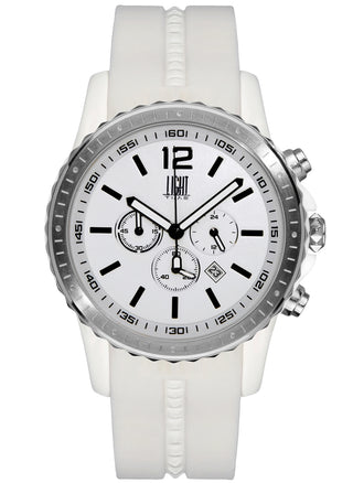 Front view of Light Time Speed Way Chronograph L161C Unisex Watch on white background