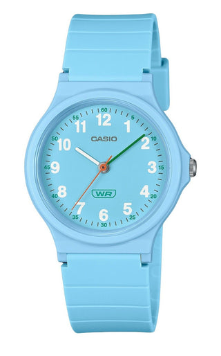 Front view of Casio LQ-24B-2B Womens Watch on white background