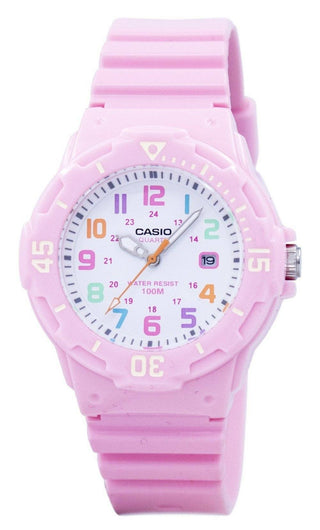 Front view of Casio Collection LRW-200H-4B2VDF Resin Womens Watch on white background