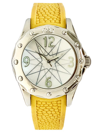 Front view of Wintex Milano Maremosso MAREMOSSO_ ACC GIALLO Womens Watch on white background