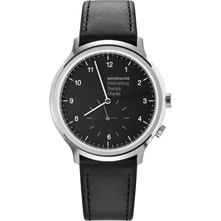 Front view of Mondaine MH1.R2020.LB Mens Watch on white background