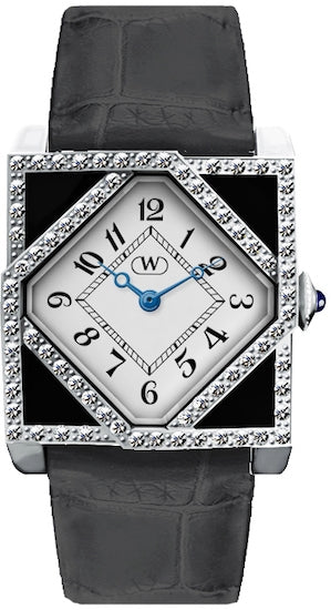 Front view of Wintex Milano MILLE910_B NERO Womens Watch on white background