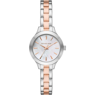 Front view of Michael Kors Slim Runway MK3873 Womens Watch on white background