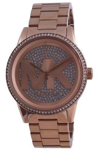 Front view of Michael Kors Ritz MK6863 Womens Watch on white background