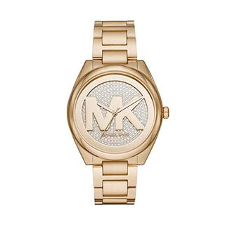 Front view of Michael Kors Janelle MK7088 Womens Watch on white background