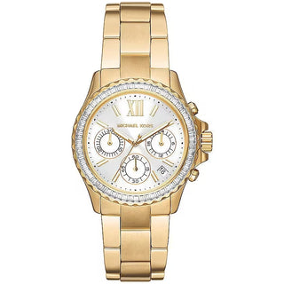 Front view of Michael Kors Everest MK7212 Womens Watch on white background