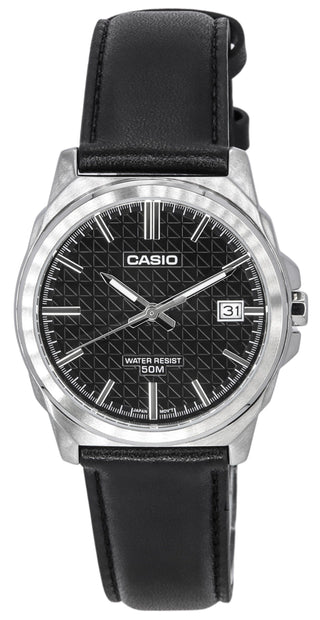 Front view of Casio MTP-E720L-1A Mens Watch on white background