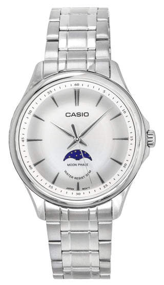 Front view of Casio MTP-M100D-7A Mens Watch on white background