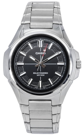 Front view of Casio MTP-RS100D-1A Mens Watch on white background