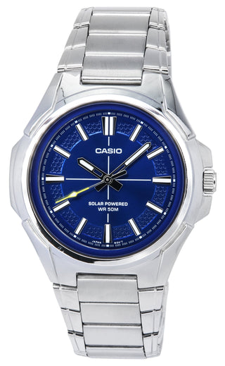 Front view of Casio MTP-RS100D-2A Mens Watch on white background