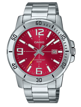 Front view of Casio MTP-VD01D-4BV Mens Watch on white background