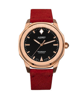 Front view of Nappey NY41-BD1M-3B6A.-.NW Mens Watch on white background