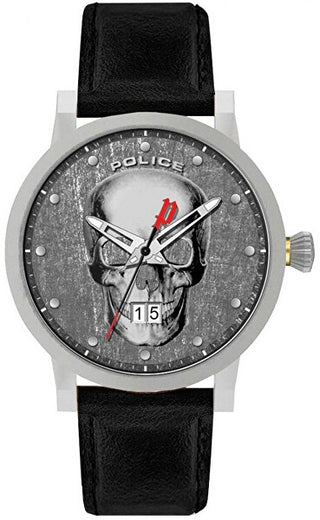 Front view of Police Collin PL15404JS.57 Mens Watch on white background