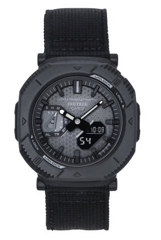 Front view of Casio PRJ-B001WM-1 Mens Watch on white background