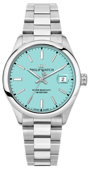 Front view of Philip Watch R8253597642 Mens Watch on white background