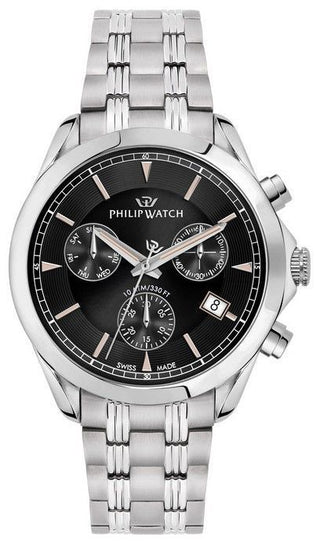 Front view of Philip Watch R8273665004- Mens Watch on white background