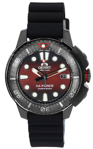 Front view of Orient M-Force RA-AC0L09R00B Mens Watch on white background