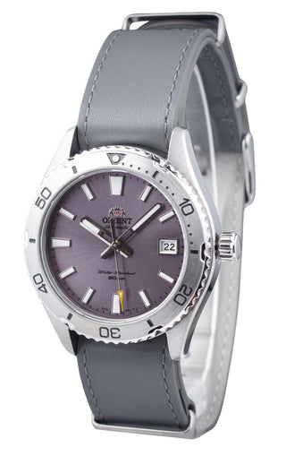 Front view of Orient Mako 40 RA-AC0Q07V10B Mens Watch on white background