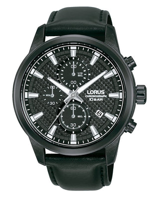 Front view of Lorus Sports Chronograph RM333HX9 Mens Watch on white background