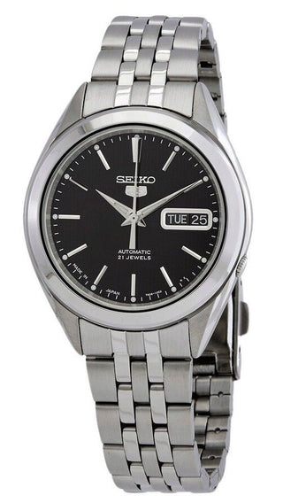 Front view of Seiko SNKL23J1 Mens Watch on white background