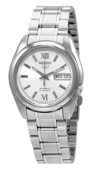 Front view of Seiko SNKL51K1 Mens Watch on white background