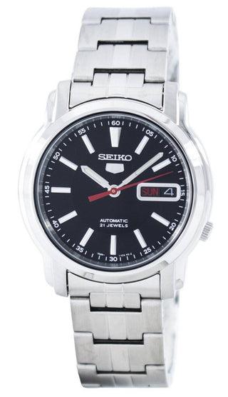 Front view of Seiko SNKL83K1 Mens Watch on white background