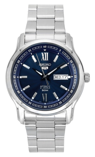 Front view of Seiko SNKP17K1 Mens Watch on white background