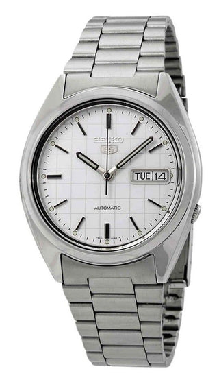 Front view of Seiko SNXF05K1 Mens Watch on white background